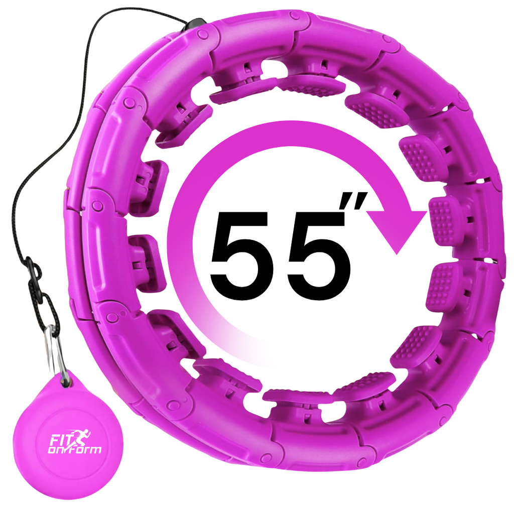 Infinity Weighted Hula Hoop for Adults Weight Loss, Smart Exercise Hola Circle Hoop for Women Abs Workout