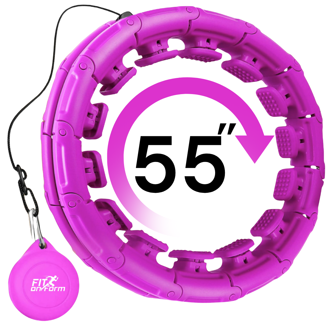 Infinity Weighted Hula Hoop for Adults Weight Loss, Smart Exercise Hola Circle Hoop for Women Abs Workout