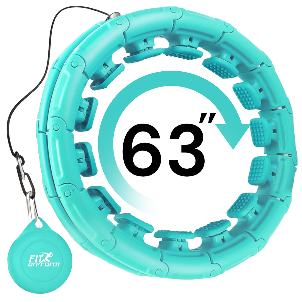 Infinity Weighted Hula Hoop for Adults Weight Loss, Smart Exercise Hola Circle Hoop for Women Abs Workout