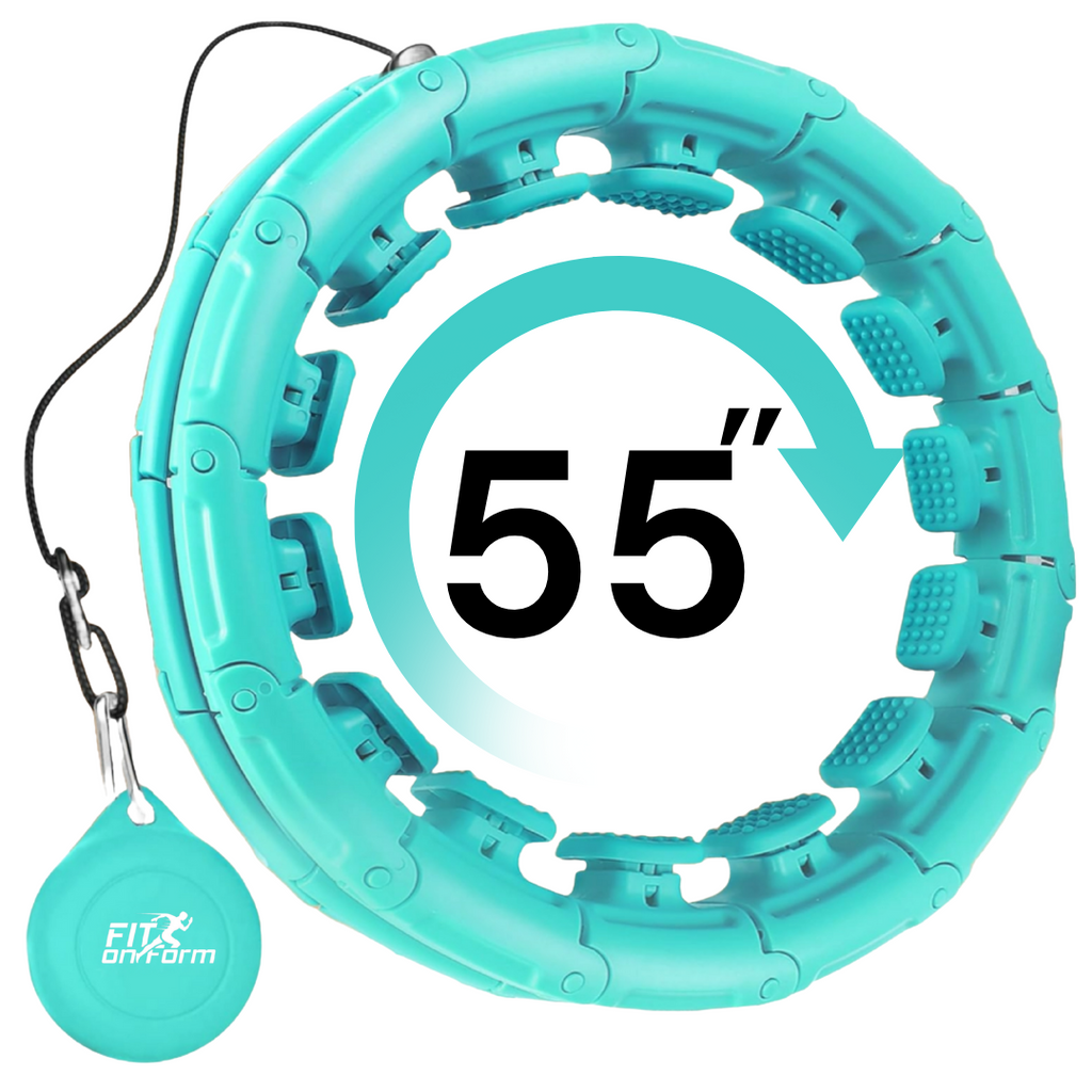Infinity Weighted Hula Hoop for Adults Weight Loss, Smart Exercise Hola Circle Hoop for Women Abs Workout